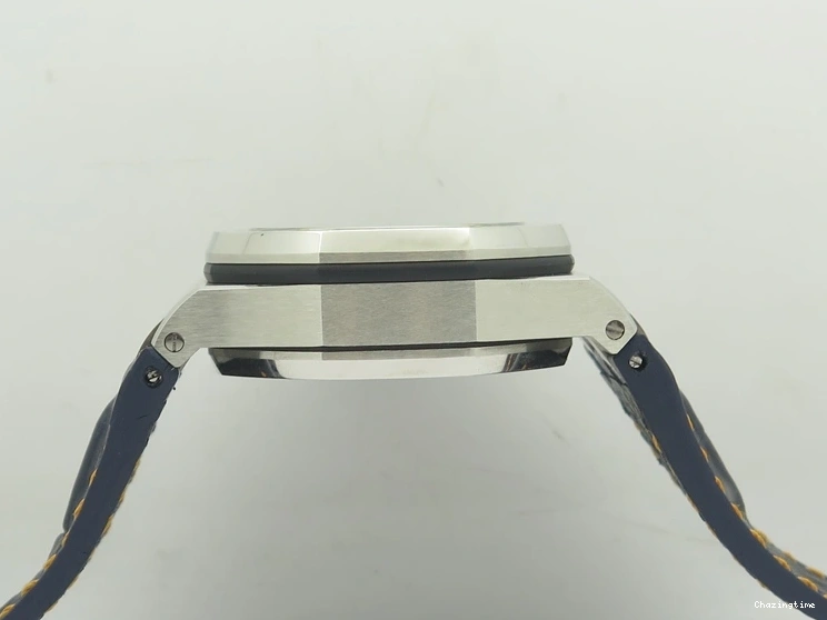 0207 De Ville MK 1:1 Best Edition YG Blue Dial On Black Leather Asian Seagull T1701 (Sec@6) Upgraded 8234